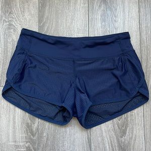 Lululemon Navy Speed Short (Mesh)